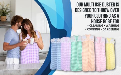 جيفريكو غطس للنساء للنساء السوستة الأمامية Housecoat Lounger Duster House Dress in Kuwait