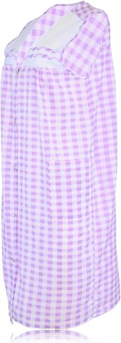 جيفريكو غطس للنساء للنساء السوستة الأمامية Housecoat Lounger Duster House Dress in Kuwait