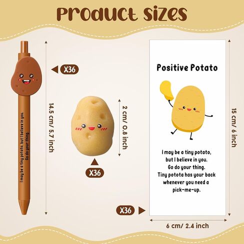 24 Set Inspirational Potato St. Patrick's Day Employee Appreciation Gifts Motivational Thank You Potato Pen Cute Realistic Encouragement Funny Card Bookmark for Team Teacher Coworker Staff in Saudi Arabia
