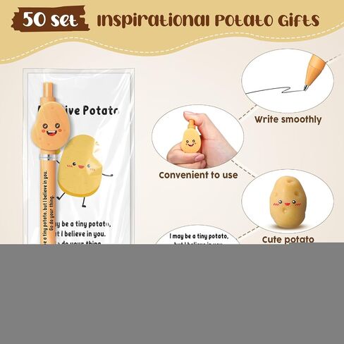 24 Set Inspirational Potato St. Patrick's Day Employee Appreciation Gifts Motivational Thank You Potato Pen Cute Realistic Encouragement Funny Card Bookmark for Team Teacher Coworker Staff in Saudi Arabia