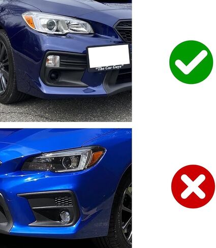 iJDMTOY One Pair LH RH OEM-Spec Fog Lamp Bezel Covers Compatible with 2018-2021 Subaru WRX Replace or Upgrade Fogs in Saudi Arabia