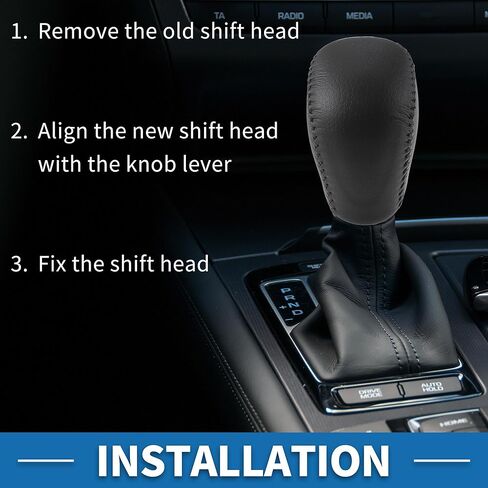 مقبض SHIFTER التلقائي التلقائي لتويوتا كامري 2007-2014 البلاستيك فو ، علبة التروس من الجلد البلاستيكي. in Saudi Arabia