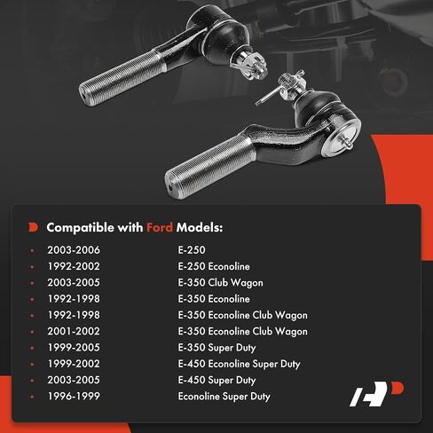 A-Premium 2 × نهايات الربط الخارجية الأمامية ، متوافق مع Ford E-250 2003-2006 ، E-350 Econoline Club ، E-350 E-450 Super Duty in Saudi Arabia