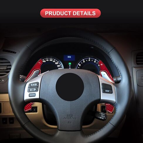 Steering Wheel Carbon Fiber Black Paddle Shifter Compatible Lexus is 2006-2012(Not Compatible with Lexus is F Models) Car Accessories in Kuwait