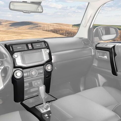 Voodonala لـ Toyota 4Runner 2010-2019 مجموعات تغطية الديكور Center Center Cover متوافقة مع Toyota 4Runner 2010-2019 (8pcs ، ABS ، Matte Black) in Saudi Arabia