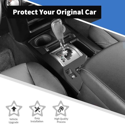 Voodonala لـ Toyota 4Runner 2010-2019 مجموعات تغطية الديكور Center Center Cover متوافقة مع Toyota 4Runner 2010-2019 (8pcs ، ABS ، Matte Black) in Saudi Arabia