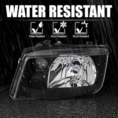 SPEC-D TUNING Black Headlights w/o Built-in Fog Lights Compatible with 1999-2005 Volkswagen Jetta Bora Mk4 1999-2005 L+R Pair Head Light Lamp Assembly in Saudi Arabia