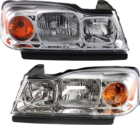 Garage-Pro Driver and Passenger Side Headlight for Saturn Vue Base Green Line Red Line 2006-2007 Halogen With bulb(s) 4-Door, Sport Utility Replaces# 15877671 15877672 in Saudi Arabia