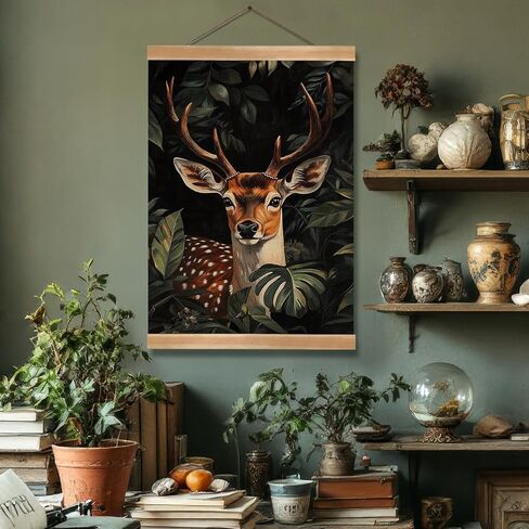 ZTGDA Book Dragon Wall Art,Dark Academia Vintage Poster, Gothic Canvas Print for Book Lovers, Fantasy Wall Decor for Bedroom, Library or Office, Mysterious Bookworm Gift(dragon) in Saudi Arabia