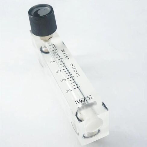 1pcs 100-1000ml/min LZM-6T Acrylic Panel Liquid Flowmeter Rotameter مع دفع صمام التحكم في أنبوب 6 مم in Saudi Arabia