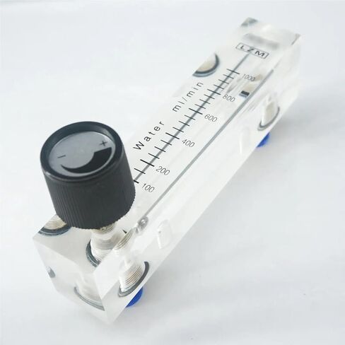 1pcs 100-1000ml/min LZM-6T Acrylic Panel Liquid Flowmeter Rotameter مع دفع صمام التحكم في أنبوب 6 مم in Saudi Arabia