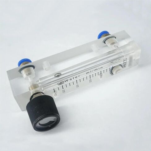 1pcs 100-1000ml/min LZM-6T Acrylic Panel Liquid Flowmeter Rotameter مع دفع صمام التحكم في أنبوب 6 مم in Saudi Arabia
