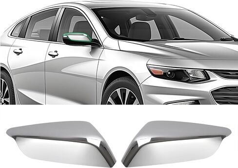غطاء مرآة Kuafu متوافق مع 2016-2024 استبدال Chevy Chevrolet Malibu لـ 84026841 84026842 CAP Side Cap ABS (الفضي) in Saudi Arabia