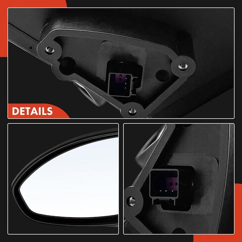 A-Premium Driver Side Power Door Mirror - Compatible with Chevrolet Cruze 2011-2015, Cruze Limited 2016 - Non-Heated Manual Folding Black Outside Rear View Mirror - Replace# 19258657 in Saudi Arabia