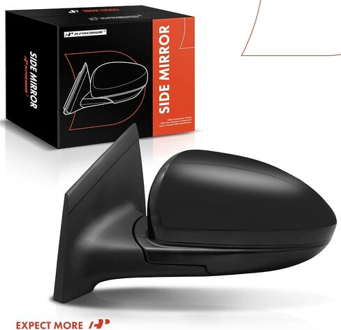 A-Premium Driver Side Power Door Mirror - Compatible with Chevrolet Cruze 2011-2015, Cruze Limited 2016 - Non-Heated Manual Folding Black Outside Rear View Mirror - Replace# 19258657 in Saudi Arabia