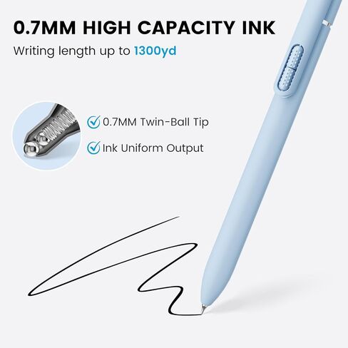 Gel Pens, 8 Pcs 0.7mm Black Ink Pens Fine Point Smooth Writing Pens, Aesthetic Gel Pens for Journaling Note Taking, Office School Supplies and Nurse School Supplies Gifts for Women Men in Kuwait