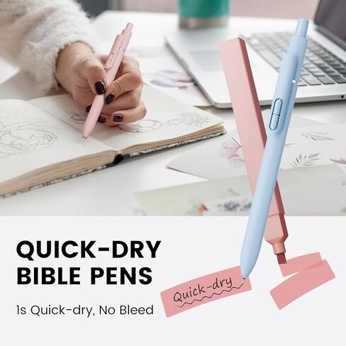 Gel Pens, 8 Pcs 0.7mm Black Ink Pens Fine Point Smooth Writing Pens, Aesthetic Gel Pens for Journaling Note Taking, Office School Supplies and Nurse School Supplies Gifts for Women Men in Kuwait