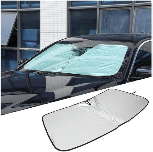 Car Windshield Sunshade متوافق مع BMW 5-Series G30 G31 525i 525xi 528i 528xi 530i 530e 530xi 535i 535xi 545i 550i 2018-2023 Front Window Sun Sun Shown Protecors (النسخة العادية) in Saudi Arabia