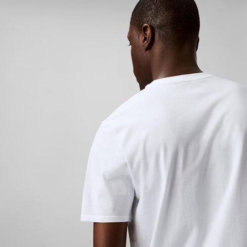 Calvin Klein Men's Relaxed Fit CK Logo Crewneck T-Shirt Brilliant White in Kuwait