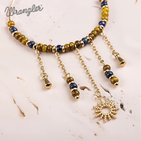 Montana West Wangler Dangle Earrings for Women Natural Stone Hoop Earrings Fashion Dainty Jewelry in Saudi Arabia