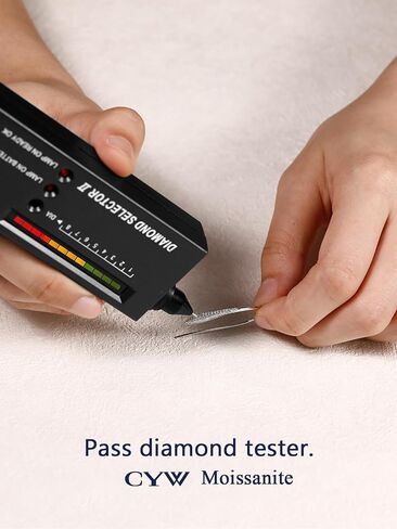 D Color VVS1 Clarity Moissanite Threader Earrings for Women, Solid 925 Sterling Silver Rhodium Finish, Hypoallergenic, Minimalist Jewelry in Kuwait