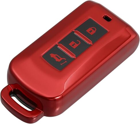Acropix TPU Key Fob Cover Fit for Mitsubishi Outlander - Pack of 1 Pink in Saudi Arabia