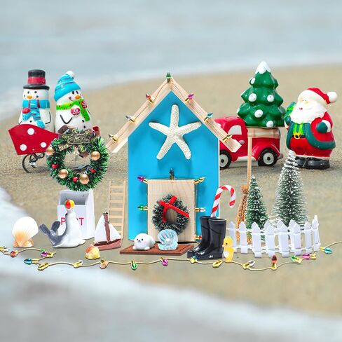 Gerrii 22 Pcs Christmas Fairy Doors Decorations Magical Door for Fairies Special Entry Tiny Xmas Miniature Outdoor Decor for Girl Kids Xmas Accessories Fairy Tale(Welcome) in Saudi Arabia