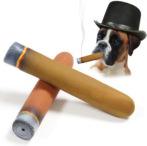 Cigarettes & Cigar Squeaky Dog Toys Set, 3 Pcs Latex Interactive Funny Weed Cigar Imitation Dog Chew Toys for Teething Puppy, Small and Medium Breeds in Saudi Arabia