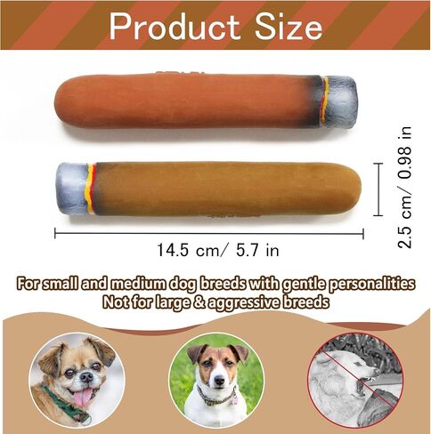 Cigarettes & Cigar Squeaky Dog Toys Set, 3 Pcs Latex Interactive Funny Weed Cigar Imitation Dog Chew Toys for Teething Puppy, Small and Medium Breeds in Saudi Arabia