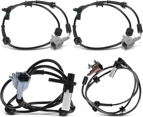 A-Premium ABS Wheel Speed Sensor Compatible with Nissan Models - Titan 2008 2009 2010 2011 - Front & Rear, Driver and Passenger Side, 4-PC Set, Replace# D7910-ZR00B, D7910-ZR00A in Saudi Arabia