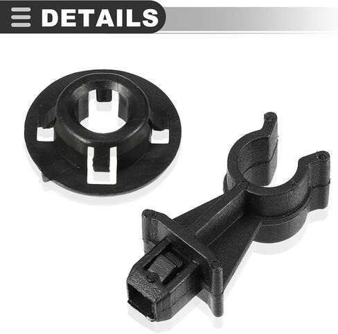 Motoforti Hood Prop Rod Clip Retainer,for Nissan Navara D40,Plastic,Black,2 pcs in Saudi Arabia