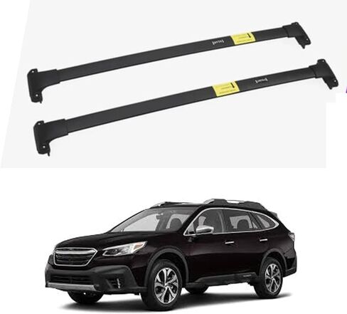 قضبان رف سقف سقف السيارات تناسب Subaru Outback 2015-2020 Rails Rails Clars for Rooftop Cargo Carrier Luggage Kayak Bike Snowboard in Kuwait
