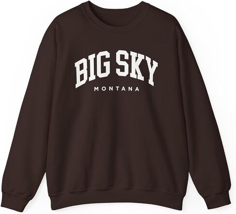 Big Sky Montana Adult Unisex Crewneck Sweatshirt in Saudi Arabia