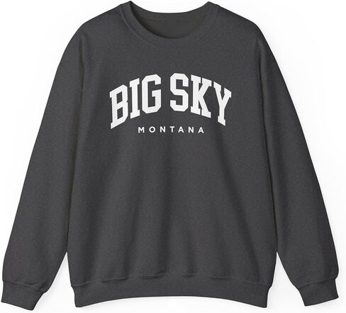 Big Sky Montana Adult Unisex Crewneck Sweatshirt in Saudi Arabia