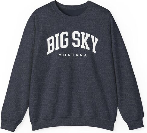 Big Sky Montana Adult Unisex Crewneck Sweatshirt in Saudi Arabia