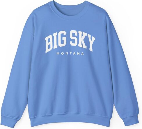 Big Sky Montana Adult Unisex Crewneck Sweatshirt in Saudi Arabia
