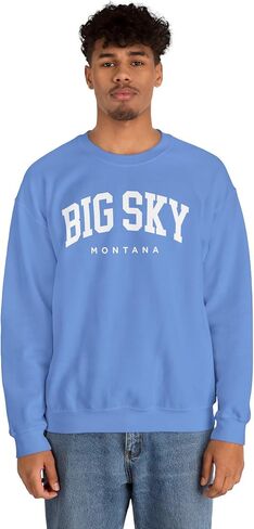 Big Sky Montana Adult Unisex Crewneck Sweatshirt in Saudi Arabia