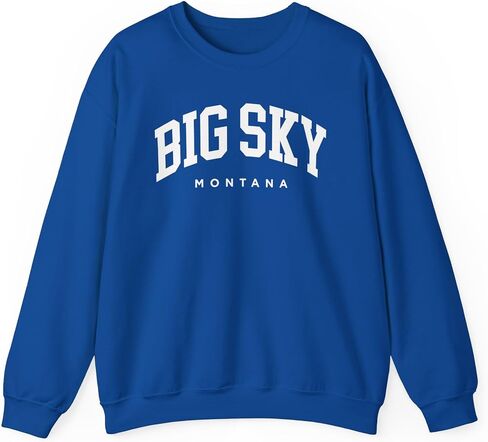 Big Sky Montana Adult Unisex Crewneck Sweatshirt in Saudi Arabia