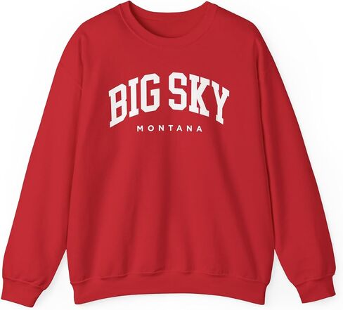 Big Sky Montana Adult Unisex Crewneck Sweatshirt in Saudi Arabia