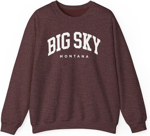 Big Sky Montana Adult Unisex Crewneck Sweatshirt in Saudi Arabia