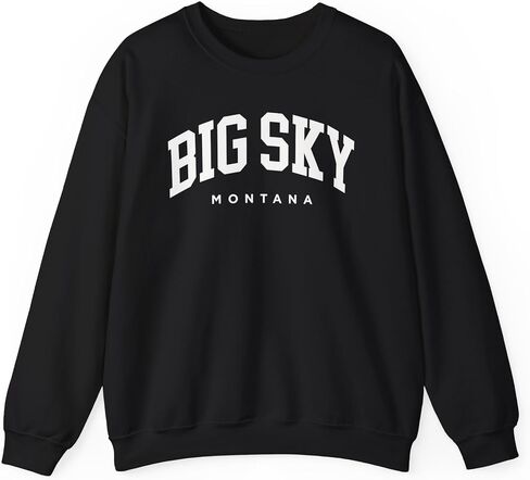 Big Sky Montana Adult Unisex Crewneck Sweatshirt in Saudi Arabia