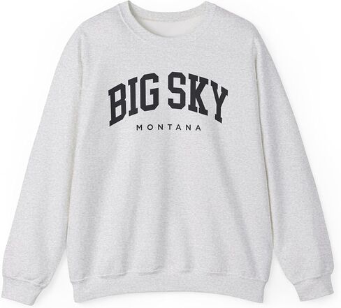 Big Sky Montana Adult Unisex Crewneck Sweatshirt in Kuwait