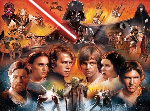 Buffalo Games - Silver Select - Star Wars - “Let’s keep a little optimism here" - 500 Piece Jigsaw Puzzle For Adults -Challenging Puzzle Perfect for Game Nights - Finished Puzzle Size is 21.25 x 15.00 in Saudi Arabia