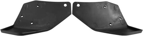 Ikon Motorsports ، Front Corner Corner Winglet Splitters متوافق مع 2015-2023 Ford Mustang ، GT Style Black PP Canard Front Chin Spoilder Guard ، 2016 2018 2018 in Saudi Arabia