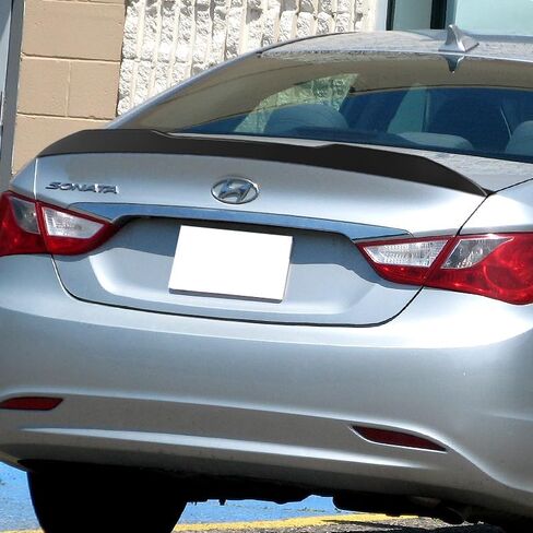 ترقب مواد ABS المضبوطة على طراز V-Strunk Lid Spoiler Wing متوافق مع 2011-2014 Hyundai Sonata ، والملحقات الخارجية للسيارة ، وقطع غيار بديل أدوات هيئة السيارات (Matt Black) in Kuwait