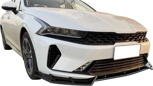 FREEMOTOR802 Front Bumper Lip Splitter Air Dam Chin Spoiler, Fits 2021-2024 Kia K5 EX LX LXS, IKON Style Gloss Black PP 3PCS Underbody Front Lip Spoiler Lower Guard Protector in Saudi Arabia