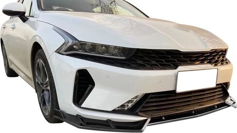 FREEMOTOR802 Front Bumper Lip Splitter Air Dam Chin Spoiler, Fits 2021-2024 Kia K5 EX LX LXS, IKON Style Gloss Black PP 3PCS Underbody Front Lip Spoiler Lower Guard Protector in Saudi Arabia