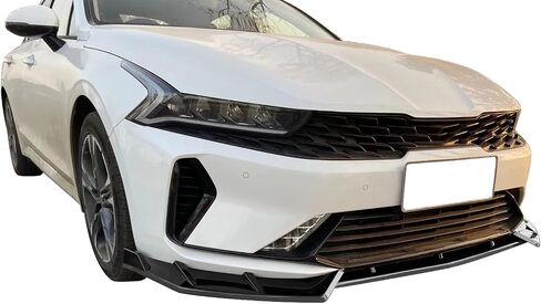 FREEMOTOR802 Front Bumper Lip Splitter Air Dam Chin Spoiler, Fits 2021-2024 Kia K5 EX LX LXS, IKON Style Gloss Black PP 3PCS Underbody Front Lip Spoiler Lower Guard Protector in Saudi Arabia
