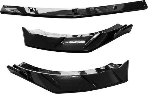 FREEMOTOR802 Front Bumper Lip Splitter Air Dam Chin Spoiler, Fits 2021-2024 Kia K5 EX LX LXS, IKON Style Gloss Black PP 3PCS Underbody Front Lip Spoiler Lower Guard Protector in Saudi Arabia