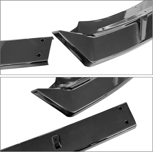 FREEMOTOR802 Front Bumper Lip Splitter Air Dam Chin Spoiler, Fits 2021-2024 Kia K5 EX LX LXS, IKON Style Gloss Black PP 3PCS Underbody Front Lip Spoiler Lower Guard Protector in Saudi Arabia